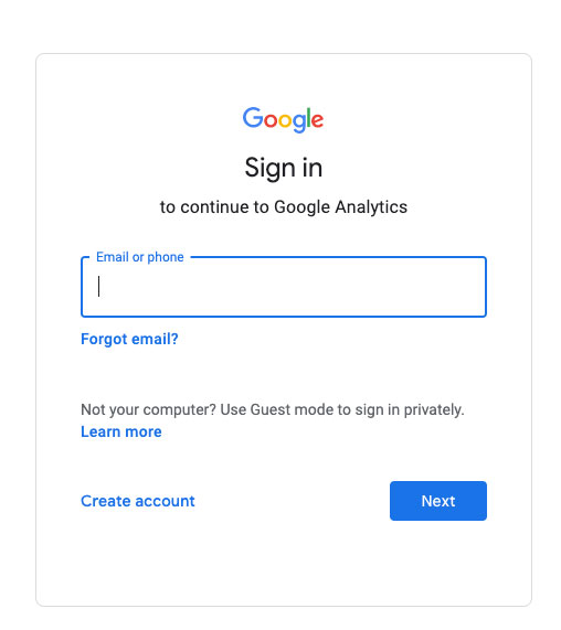 sign in to Google